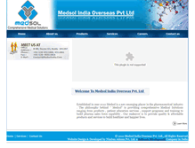 Tablet Screenshot of medsolindia.com